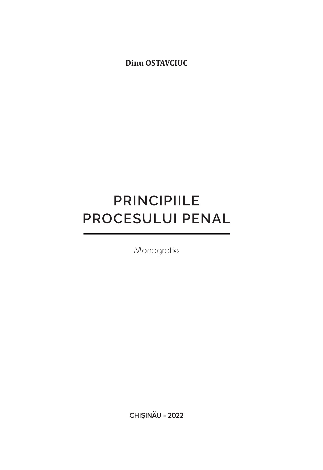 Coperta Principiile procesului penal